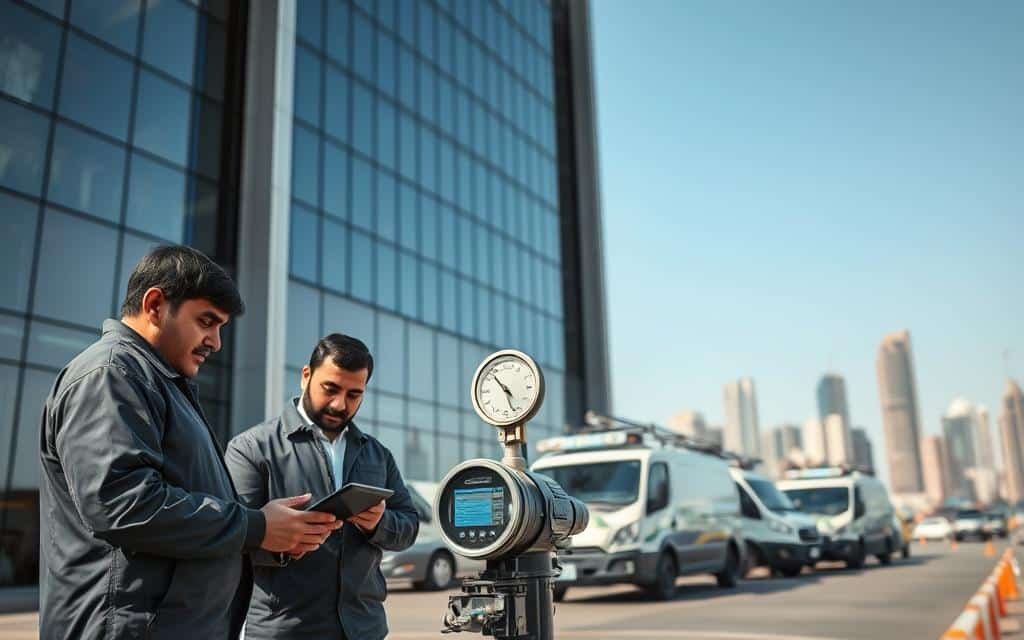 كشف تسربات مياه الحرازات