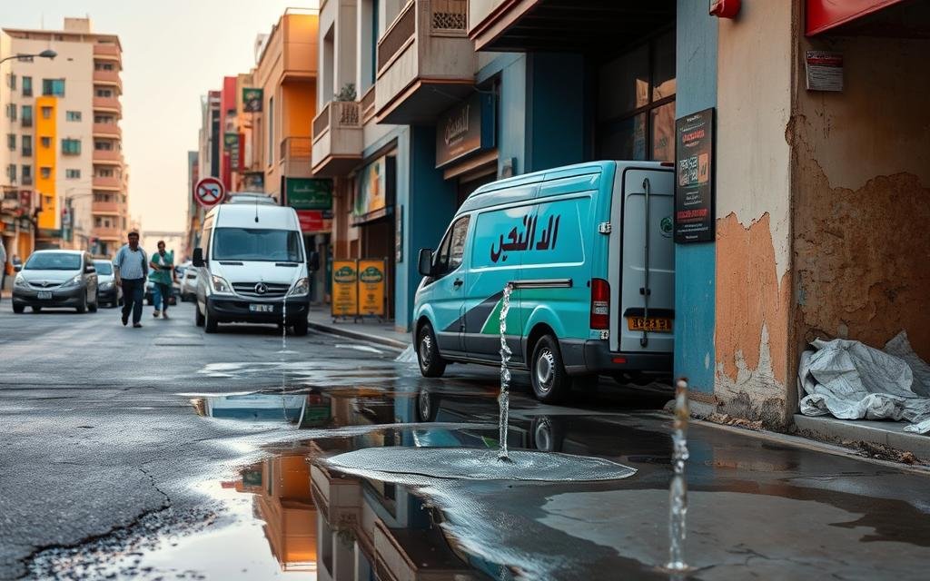 معالجة تسربات المياه بجدة