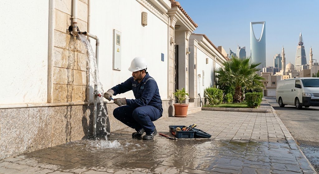 معدات استشعار دقيقة ومؤشرات ليزر حديثة تُستعمل لتنفيذ كشف تسربات المياه الزهرة جدة داخل المنشآت السكنية لضمان رصد الأعطال المخفية بسلامة تامة وبلا هدم