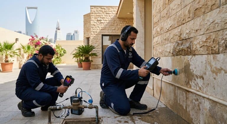 أفضل شركة وفحص كشف تسرب المياه حي الرويس بجده بدون تكسير وبأحدث الأجهزة